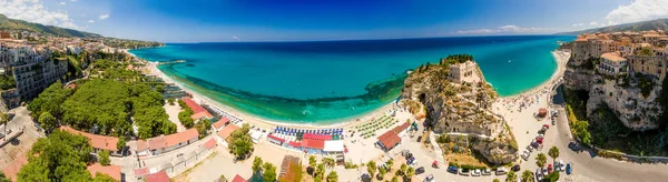 Şehir Tepesi'nden Tropea havadan görünümü — Stok fotoğraf