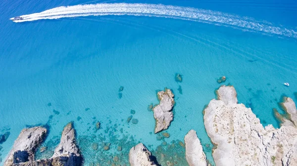 Flygfoto över vackra Calabria kust, Italien — Stockfoto