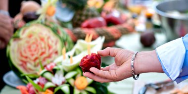 meyve kompozisyon geometrik şekiller