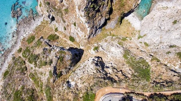 Overhead view of Capo Vaticano coastline, Calabria - Italy