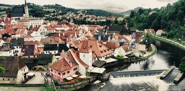 Panoramic view of Cesky Krumlov, Czech Republic — Stock Photo, Image
