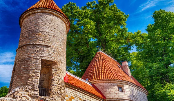 Hermosa arquitectura medieval de Tallin, Estonia — Foto de Stock