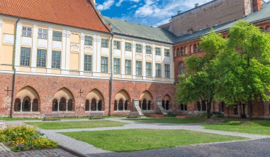 Güzel Ortaçağ binaları Riga, Letonya