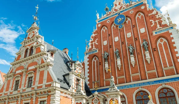 Güzel Ortaçağ binaları Riga, Letonya