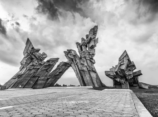 Devátá pevnost, památník obětem fašismu, Kaunas - Lithuan — Stock fotografie