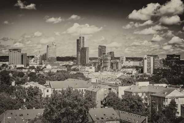 Vilnius, Litvanya'nın güzel havadan görünümü — Stok fotoğraf