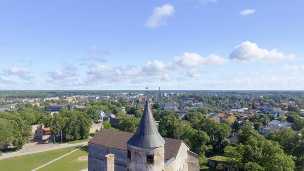 Flygfoto över Haapsalu slott, Estland — Stockfoto
