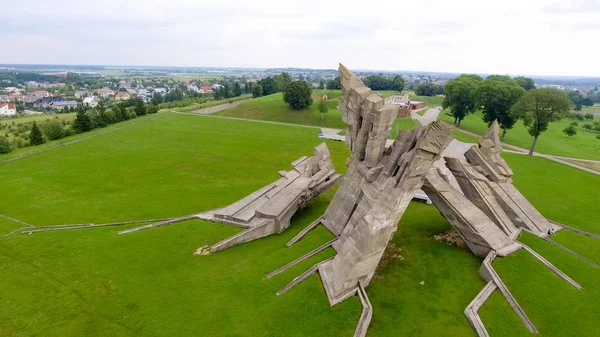 Vue aérienne du neuvième fort, Kaunas - Lituanie — Photo