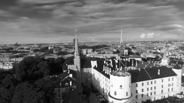 Riga Skyline, Letonya 'nın inanılmaz hava manzarası