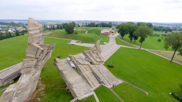 Vista aérea del Fuerte Noveno, Kaunas - Lituania — Foto de Stock