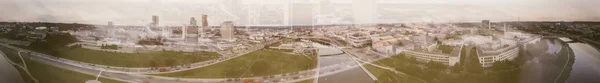 Panorama Flygfoto över Vilnius, Litauen — Stockfoto