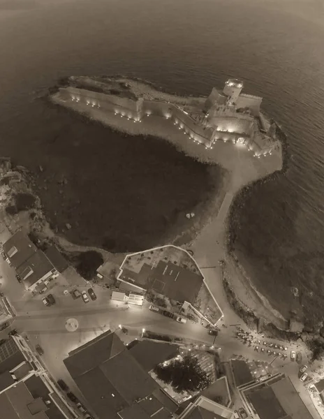 Vista panorâmica da Fortaleza de Aragonese, Calábria, I — Fotografia de Stock