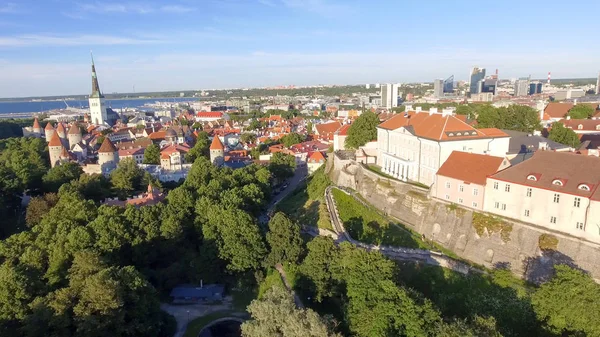 Luchtfoto van Tallinn, Estland — Stockfoto