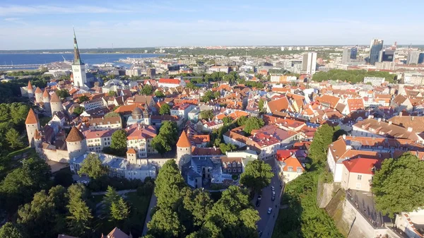 Vista aérea de Tallinn, Estónia — Fotografia de Stock