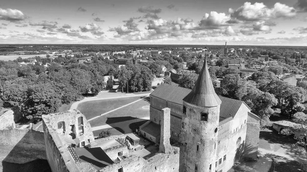 Veduta aerea del castello di Haapsalu, Estonia — Foto Stock