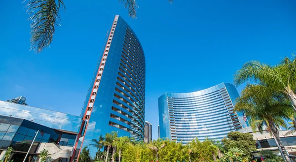 Vista de los edificios del centro en un hermoso día soleado, San Diego —  Fotos de Stock