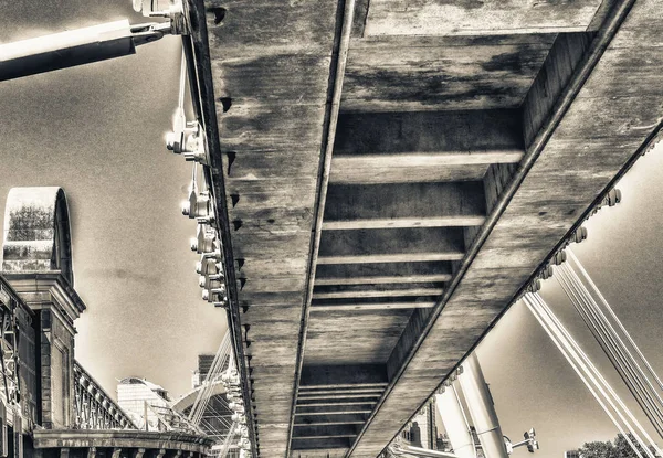 Underneath view of Blackfriars Bridge, London - UK