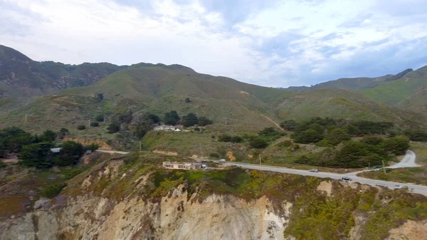 California coastline along 17 miles drive, aerial view — Stock Photo, Image