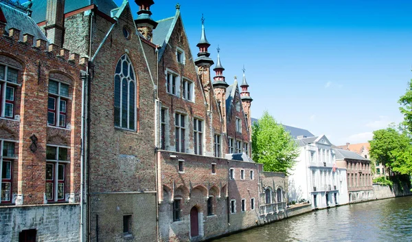 Építészet és a színek Bruges — Stock Fotó