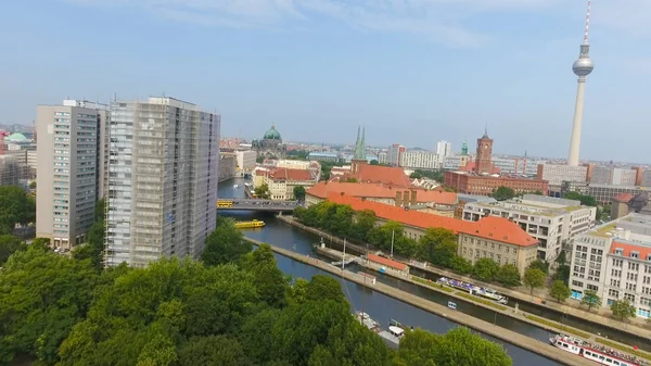 Vue aérienne de Berlin skyline, Allemagne — Photo