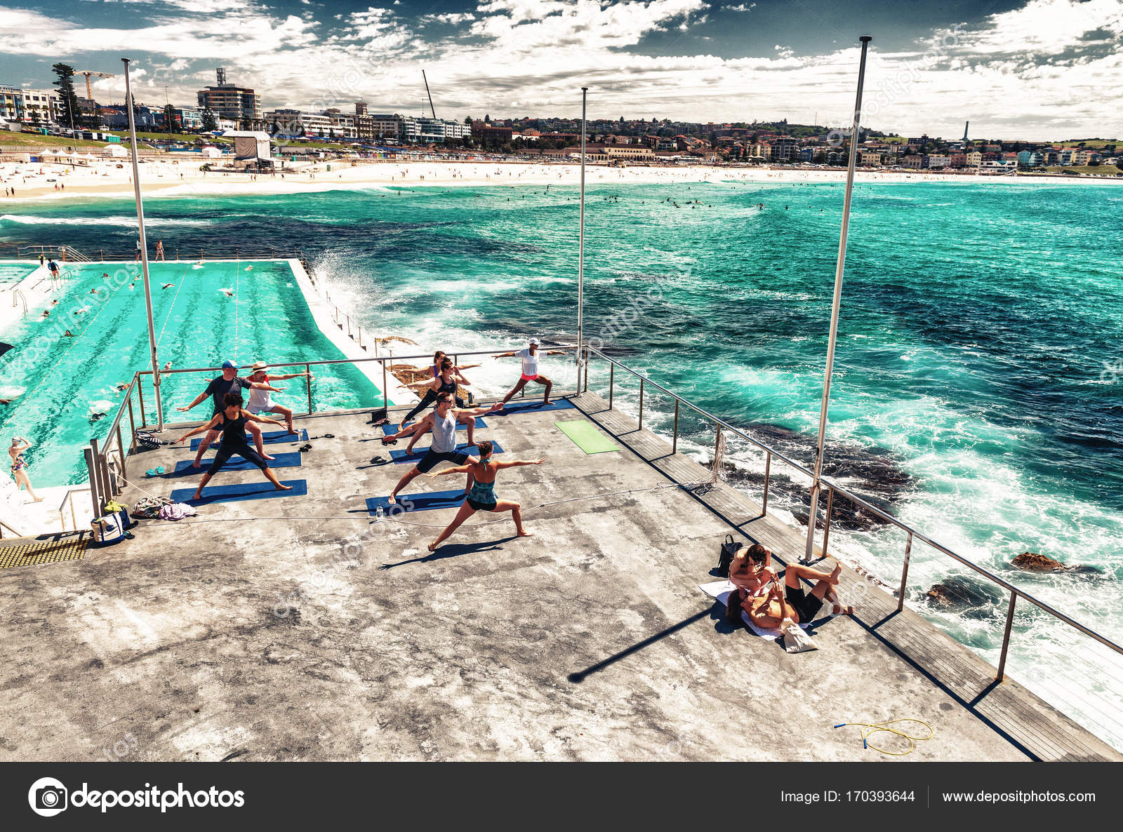 Bondi Beach Australia October 2015 People Relax On The - 