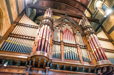 Melbourne, Avustralya - Ekim 2015: İç St Paul Cathedr