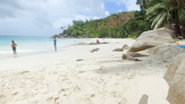 Seyşeller Adası Beach güzel manzara