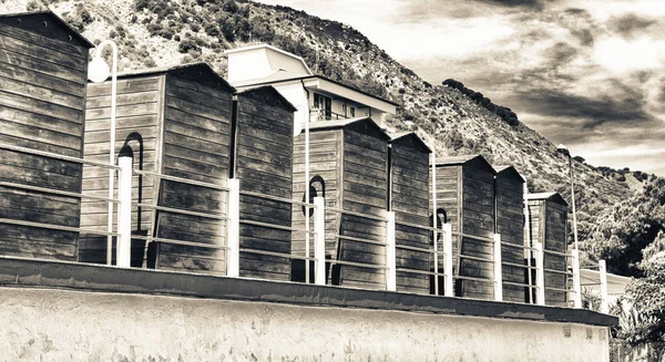 Moderne houten hutten — Stockfoto