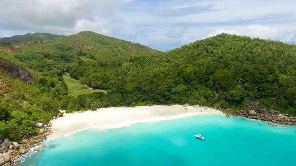 Vackra Flygfoto över Seychellerna Island — Stockfoto
