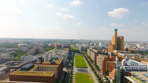 Vista aérea del horizonte de Berlín desde Potsdamer Platz, Alemania —  Fotos de Stock