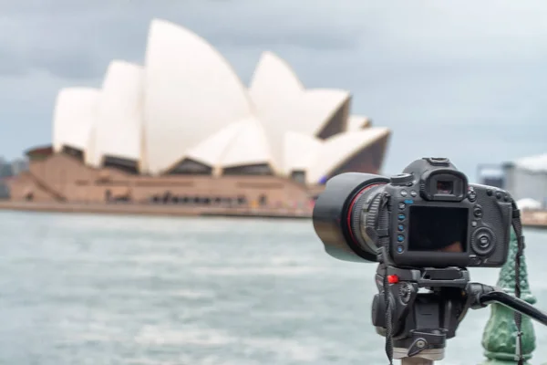 悉尼-2015 年 10 月： 专业相机作为一个任择议定书 》 的图片 — 图库照片