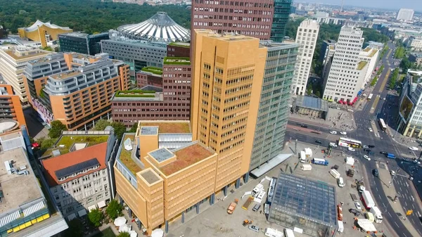 Aerial view of Berlin skyline from Potsdamer Platz, Germany — Stock Photo, Image