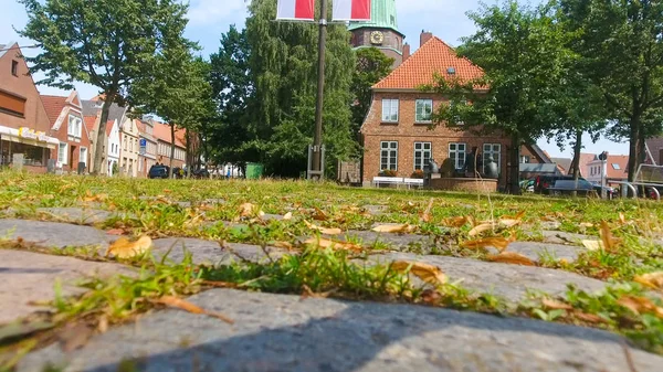 Travemunde hava görünümünü batımında Deutschland — Stok fotoğraf