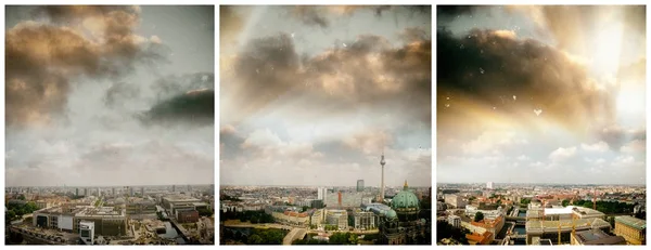 Αεροφωτογραφία του ορίζοντα του Βερολίνου, Γερμανία — Φωτογραφία Αρχείου