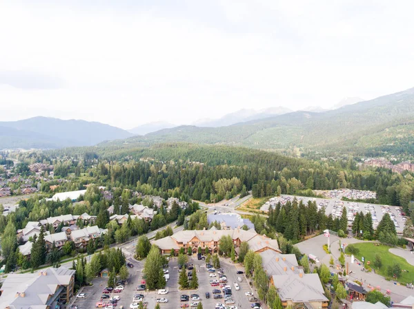 Letecký pohled na panorama Whistler, Kanada — Stock fotografie