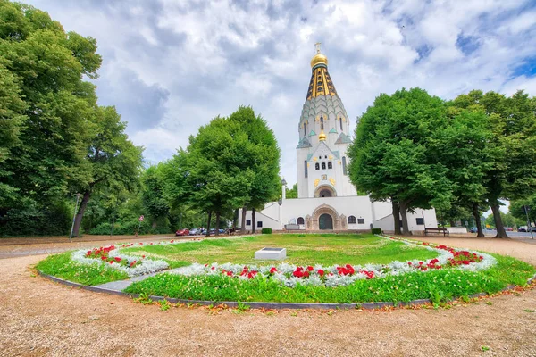 Русская православная церковь в Лейпциге — стоковое фото