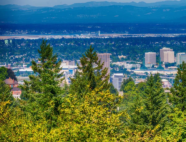 Veduta aerea dello skyline di Portland, Oregon — Foto Stock