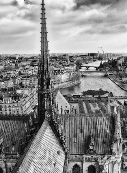 Parigi, Francia. Vista sulla città da Notre Dame — Foto Stock