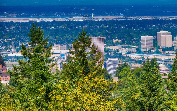 Veduta aerea dello skyline di Portland, Oregon — Foto Stock