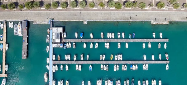 Vista superior de los barcos — Foto de Stock