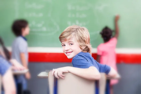 Elementary classroom at work — Stock Photo, Image