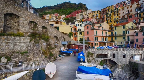 Vista aérea de Manarola — Fotografia de Stock