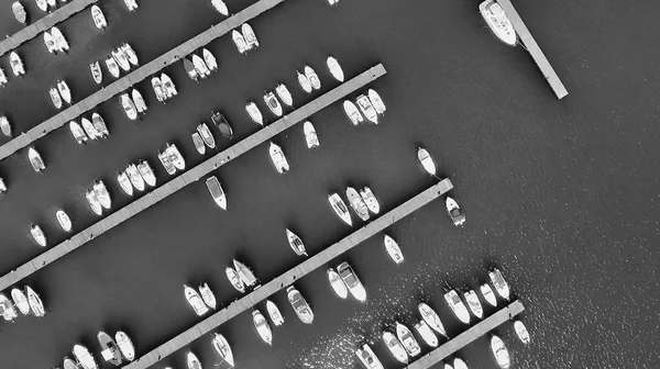 Ovdocked csónakok, kikötő — Stock Fotó