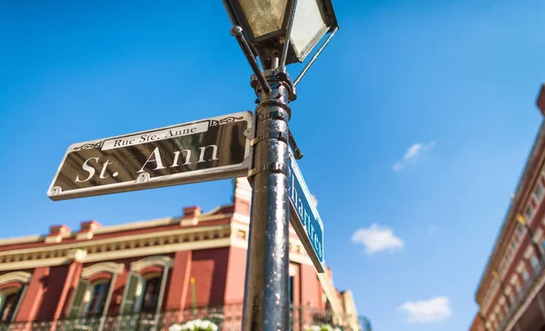 New Orleans'ta sokak işaretleri — Stok fotoğraf