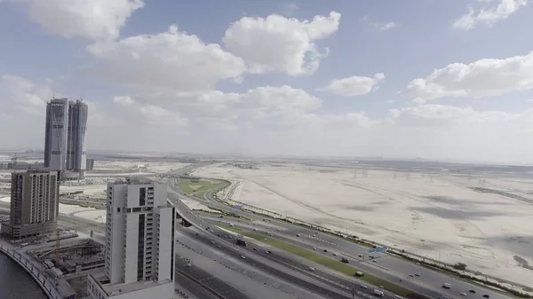 Letecký pohled na panorama Dubaje — Stock fotografie