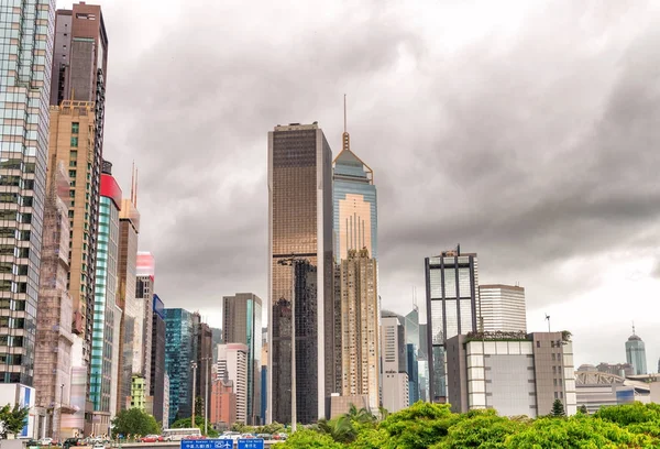 Rascacielos de Hong Kong al atardecer —  Fotos de Stock