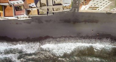 Tenerife volkanik beach hava havai görünümü