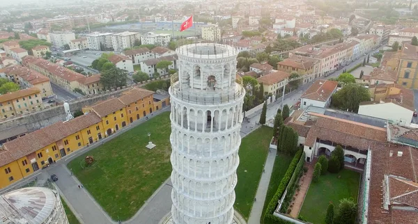 Plein van de wonderen, Pisa. Luchtfoto op een Zomerochtend — Stockfoto