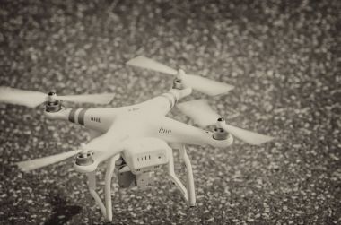 Pisa - 7 Nisan 2016: Phantom 3 işlem açılış içinde profesyonel.