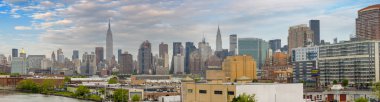 Midtown Manhattan Doğu tarafında panorama. Harika res görüntüsü f